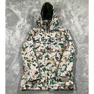 Zadig Voltaire Kris Camou Jacket Small Faux Fur Lined Removable Hood Cozy Warm